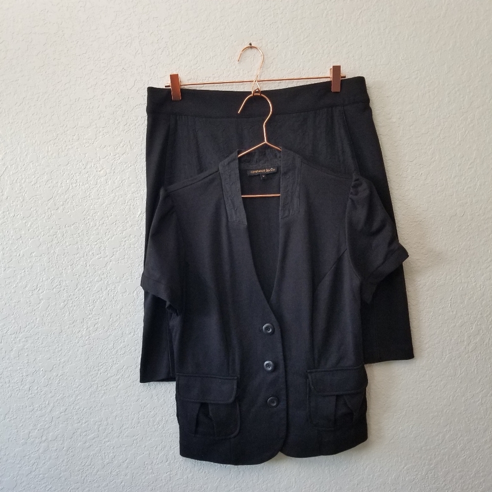 Constance Marie Skirt Set Black M
